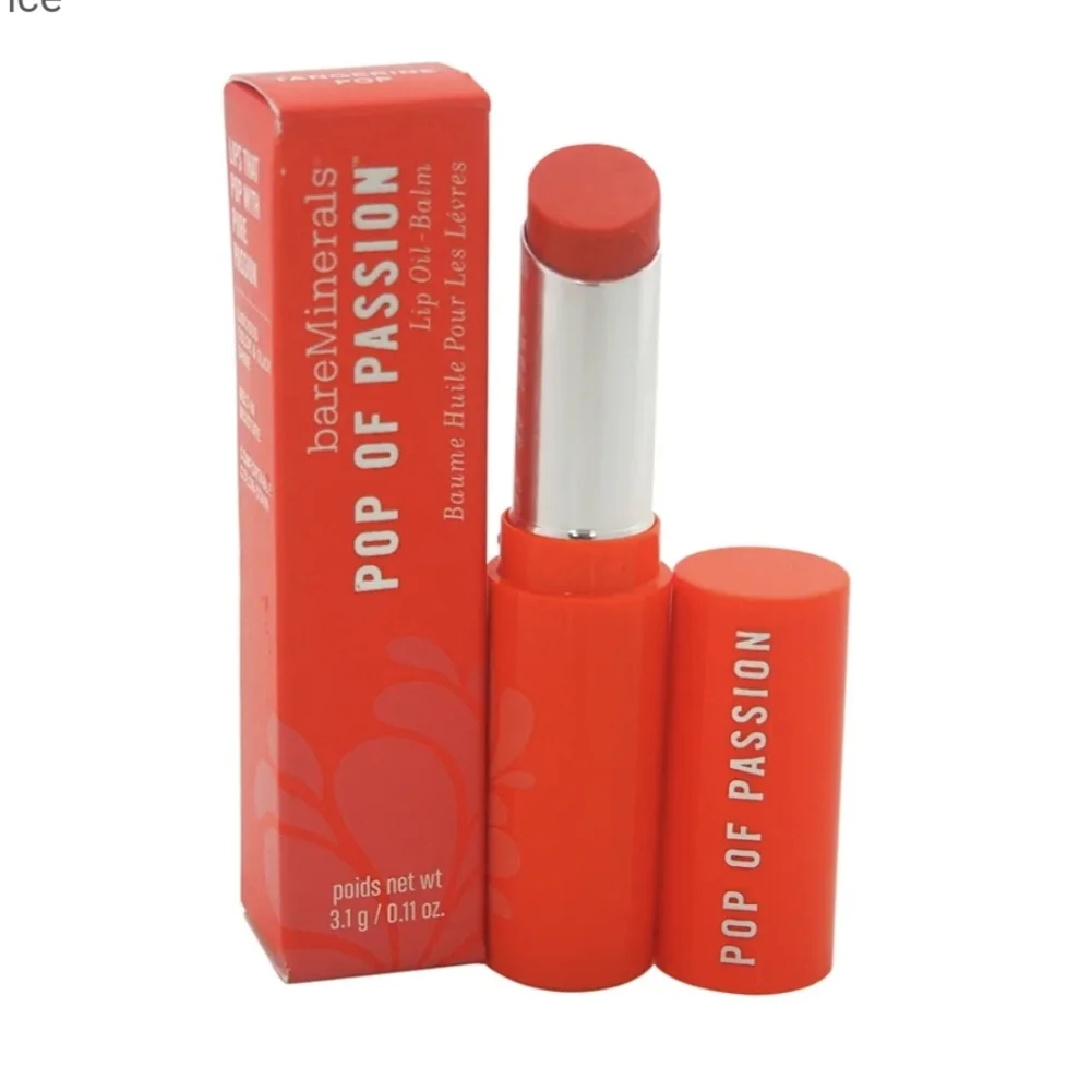 ❇️🧚♀TANGERINE POP BareMinerals RARE Pop of Passion Lip Balm NWT